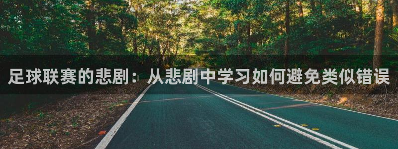  足球联赛的悲剧：从悲剧中学习如何避免类似错误